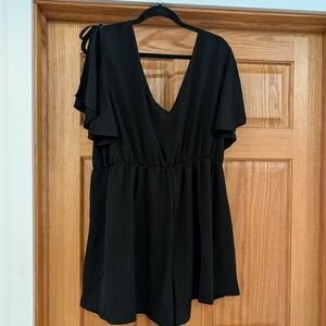 Shein 2XL Black Jumper/romper shorts
